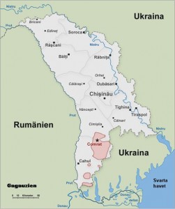 EVS v Moldavsku - Mapa Gagauzska - Mladiinfo ČR